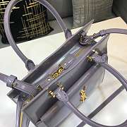 YSL UPTOWN SMALL TOTE IN GRAY - 4