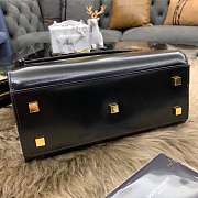 YSL UPTOWN SMALL TOTE IN BLACK - 5