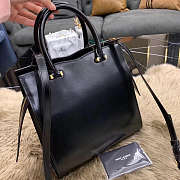 YSL UPTOWN SMALL TOTE IN BLACK - 4