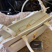 YSL UPTOWN TOTE IN WHITE 31x24x16cm - 6