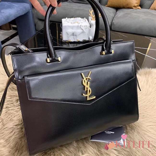 YSL UPTOWN TOTE IN BLACK 31x24x16CM - 1