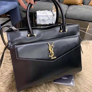 YSL UPTOWN TOTE IN BLACK 31x24x16CM