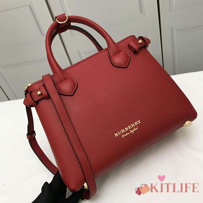 Forubags Burberry The Banner Handbag 26cm Red - 1