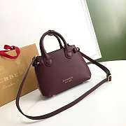 Forubags Burberry The Banner Handbag 22cm Burgundy - 1