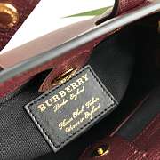 Forubags Burberry The Banner Handbag 22cm Burgundy - 4