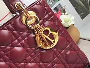 Forubags Lady Dior Burgundy size:24*20*11cm - 6