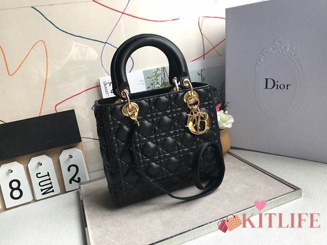 Forubags Lady Dior Black size:24*20*11cm - 1