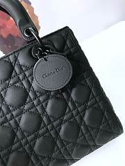 Forubags Lady Dior All Black size:24*20*11cm - 4