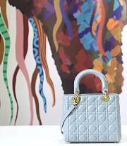 Forubags Lady Dior Blue size:24*20*11cm - 6