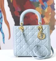 Forubags Lady Dior Blue size:24*20*11cm - 1