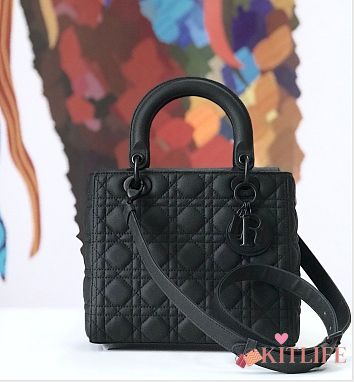 Forubags Lady Dior All Black size:24*20*11cm - 1