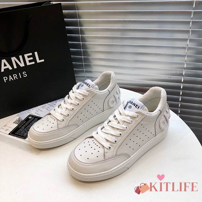 Chanel White Sneakers - 1