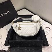 Chanel Pocket White Waist Bag AS1077 - 1