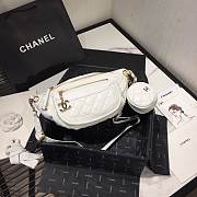 Chanel Pocket White Waist Bag AS1077 - 3