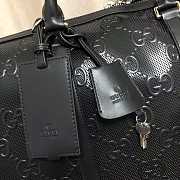 Gucci GG Embossed Leather Duffle Bag - 6