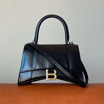 Balenciaga Hourglass S tote bag Black 