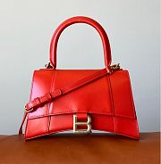 Balenciaga Hourglass S tote bag Red - 1