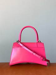 Balenciaga Hourglass S tote bag Rose Red - 4