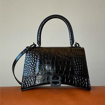 Balenciaga Hourglass S Black tote bag 