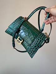 Balenciaga Hourglass S Green tote bag - 2