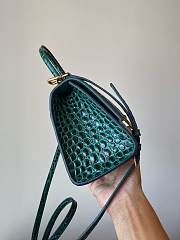 Balenciaga Hourglass S Green tote bag - 3