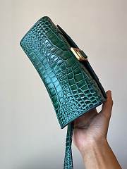Balenciaga Hourglass S Green tote bag - 4
