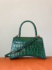 Balenciaga Hourglass S Green tote bag - 6