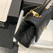 Chanel Coco Handle Caviar Black gold hardware 23cm - 6