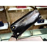 Chanel Coco Handle Bag Black Gold Metal - 4