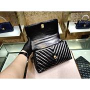 Chanel Coco Handle Bag Black Gold Metal - 3