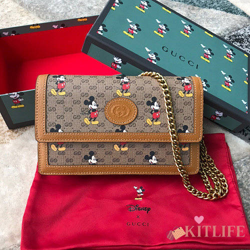 Disney X Gucci GG Chain Wallet - 1