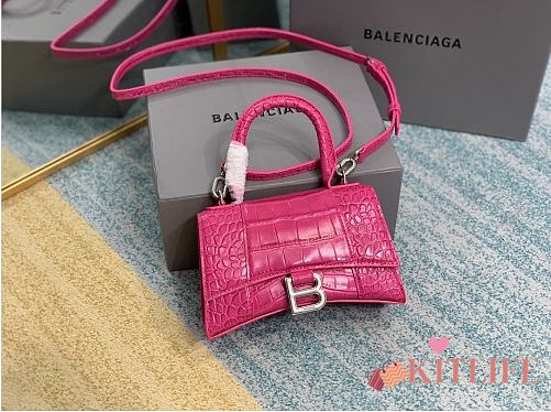 BALENCIAGA HOURGLASS XS TOP HANDLE BAG - 1