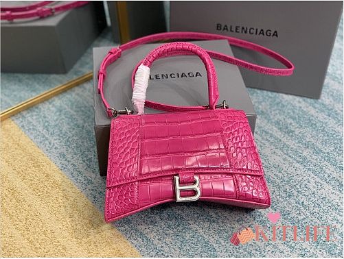 BALENCIAGA HOURGLASS SMALL TOP HANDLE BAG - 1