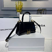 BALENCIAGA HOURGLASS XS TOP HANDLE BAG BLACK  - 6