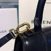 BALENCIAGA HOURGLASS XS TOP HANDLE BAG BLACK  - 3