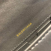 BALENCIAGA HOURGLASS XS TOP HANDLE BAG BLACK  - 2