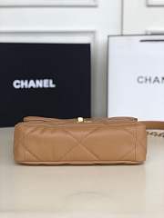 CHANEL 19 FLAP BAG BROWN 26CM  - 6