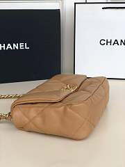 CHANEL 19 FLAP BAG BROWN 26CM  - 4