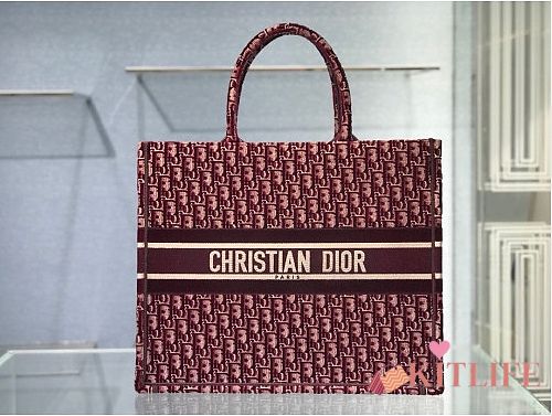 DIOR BOOK TOTE IN VELVET - 41.5x35x18cm - 1