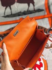 Forubags Kelly Danse 22cm Swift Orange Silver Buckle - HB2901 - 22cm - 6