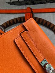 Forubags Kelly Danse 22cm Swift Orange Silver Buckle - HB2901 - 22cm - 2