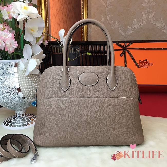 Forubags HERMES Bolide 31 Turtle Dove Grey Bag – 31cm - 1