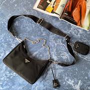 Forubags Prada Nylon Hobo Bag Silver Hardware - 1bh204 - 22x12x6cm - 6