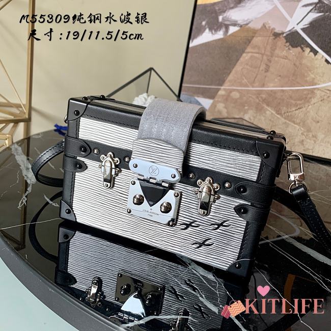 Forubags Louis Vuitton PETITE MALLE Epi Leather In Silver - M55309 – 19x11.5x5cm - 1