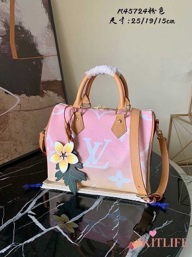Forubags Louis Vuitton SPEEDY BANDOULIÈRE 25 Light Pink - M45724  – 25x19x15cm - 1