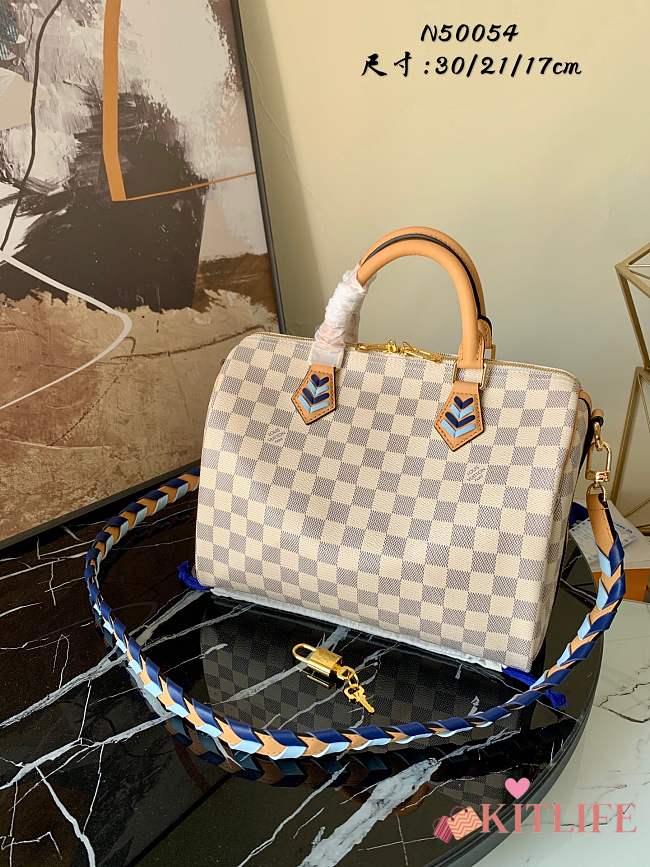 Forubags Louis Vuitton Speedy Speedy Bandoulière 30 Blue - N50054  – 30 x 21 x 17 cm - 1