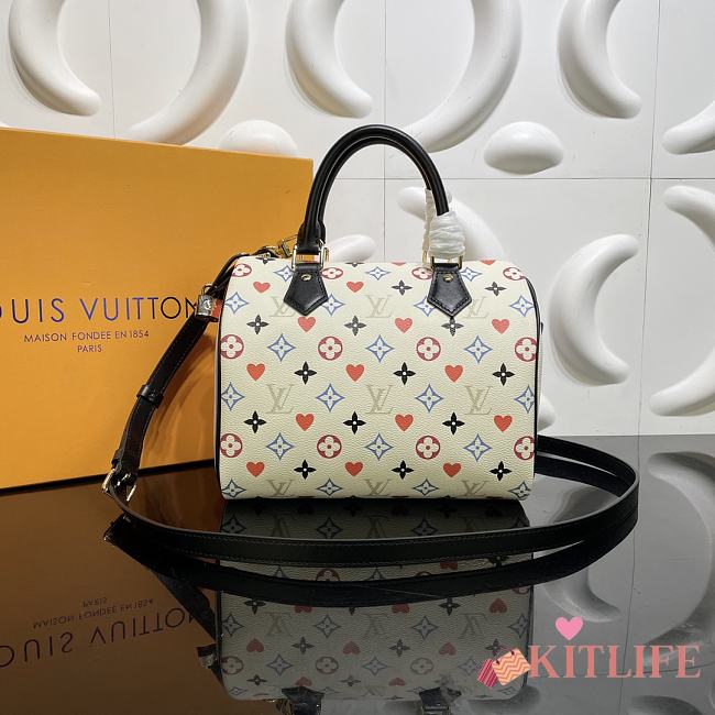 Forubags Louis Vuitton Game On Speedy Bandoulière 25 White Monogram - M57466  – 25 x 19 x 15 cm - 1