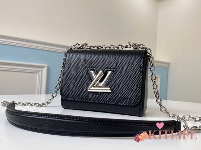 Forubags Louis Vuitton Twist Mm Epi Grained Leather Black Mini  - M56117  – 15.5 x 12.5 x 7 cm - 1