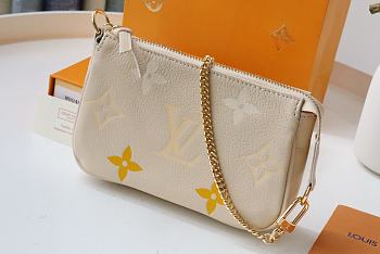 Forubags Louis Vuitton Mini Pochette Accessoires Monogram Beige Leather - M80501- 15.5x10.5x4 cm