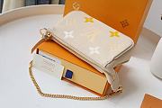 Forubags Louis Vuitton Mini Pochette Accessoires Monogram Beige Leather - M80501- 15.5x10.5x4 cm - 3